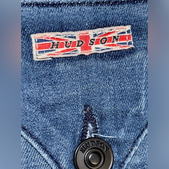 Excellent Condition Hudson Collin Flap Medium Blue Skinny Jeans Sz 26 - Picture 5 of 5